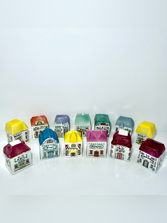 Lenox Other - Vintage 1989 Lenox Porcelain 80’s Spice Jars Lot X13, Rare, Collectors Lot